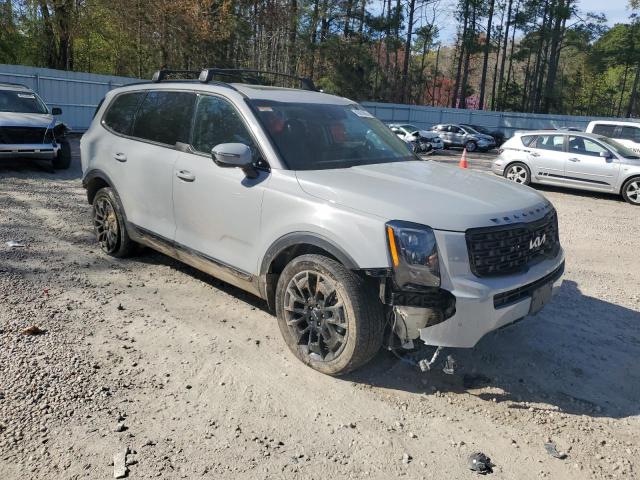 5XYP5DHCXNG213903 - 2022 KIA TELLURIDE SX GRAY photo 4