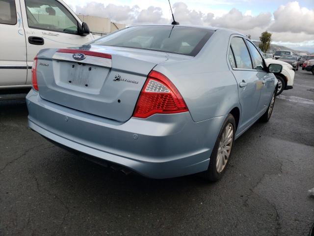 3FADP0L33AR361460 - 2010 FORD FUSION HYBRID BLUE photo 3