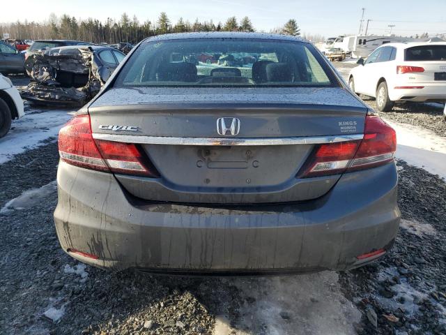 2HGFB2F58DH101938 - 2013 HONDA CIVIC LX GRAY photo 6