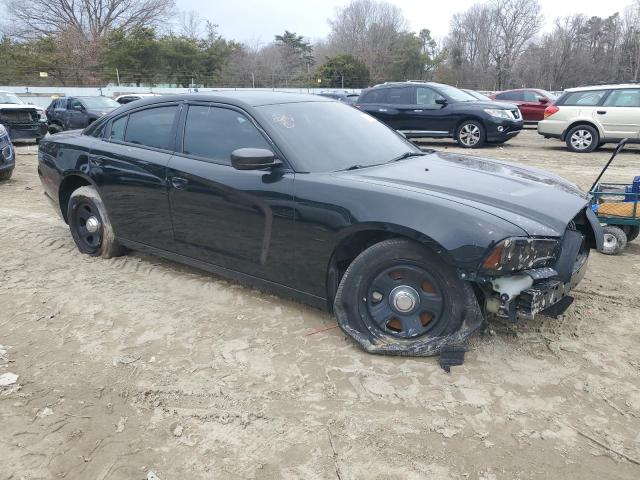 2C3CDXAT2EH358694 - 2014 DODGE CHARGER POLICE BLACK photo 4