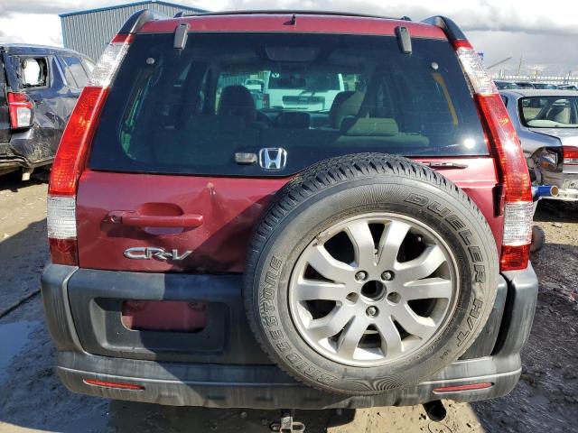 SHSRD78805U319480 - 2005 HONDA CR-V EX BURGUNDY photo 6