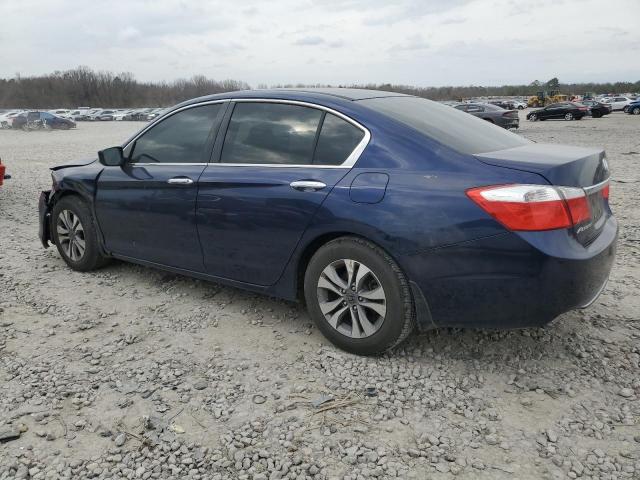 1HGCR2F36FA022363 - 2015 HONDA ACCORD LX BLUE photo 2