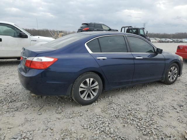 1HGCR2F36FA022363 - 2015 HONDA ACCORD LX BLUE photo 3