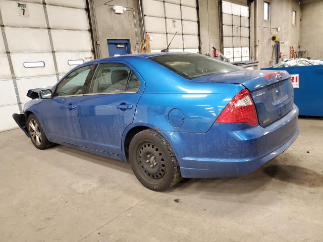 3FAHP0HAXCR417230 - 2012 FORD FUSION SE BLUE photo 2