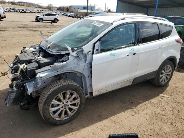 1FMCU9J98JUB85780 - 2018 FORD ESCAPE TITANIUM WHITE photo 1