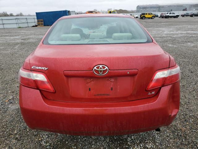 4T1BE46K87U005360 - 2007 TOYOTA CAMRY A CE RED photo 6