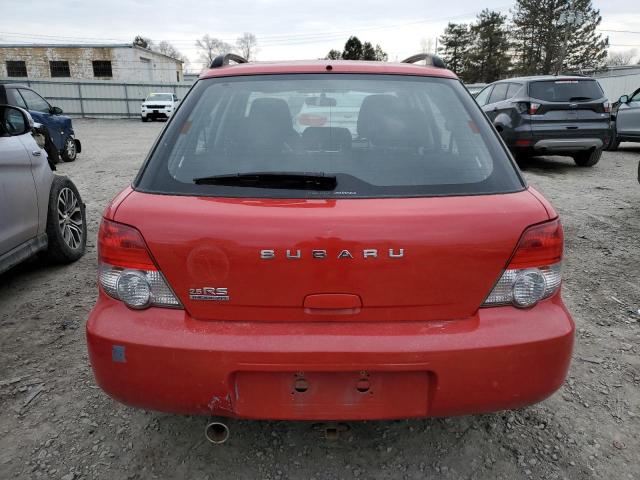 JF1GG67505H809785 - 2005 SUBARU IMPREZA RS RED photo 6