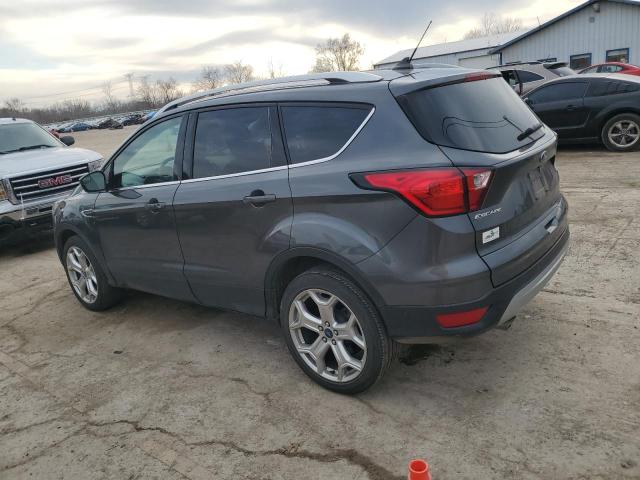 1FMCU9J92KUB82584 - 2019 FORD ESCAPE TITANIUM GRAY photo 2