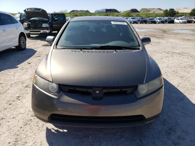 1HGFA165X6L053944 - 2006 HONDA CIVIC LX GRAY photo 5