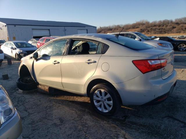 KNADN4A34D6178691 - 2013 KIA RIO EX SILVER photo 2