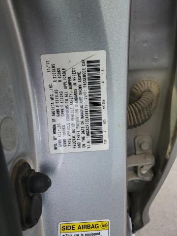 1HGCR2F73EA088371 - 2014 HONDA ACCORD EX SILVER photo 12