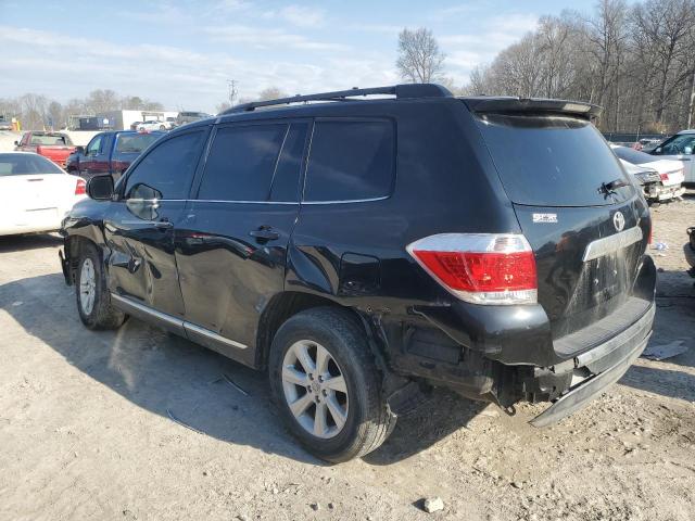 5TDBK3EH4DS237273 - 2013 TOYOTA HIGHLANDER BASE BLACK photo 2