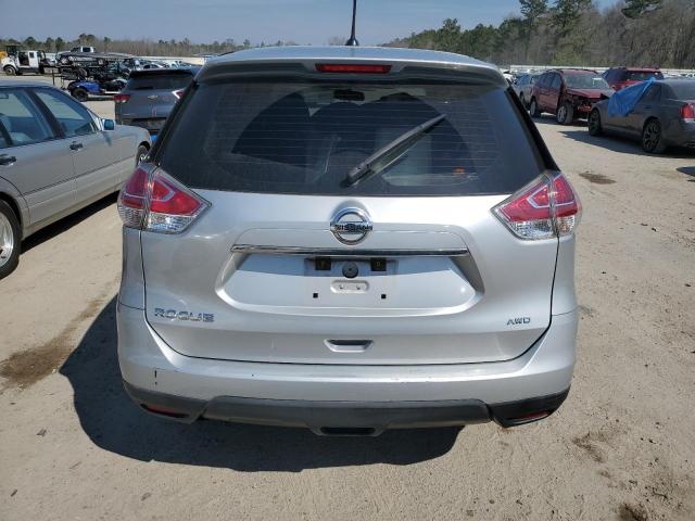 KNMAT2MV4GP690608 - 2016 NISSAN ROGUE S SILVER photo 6