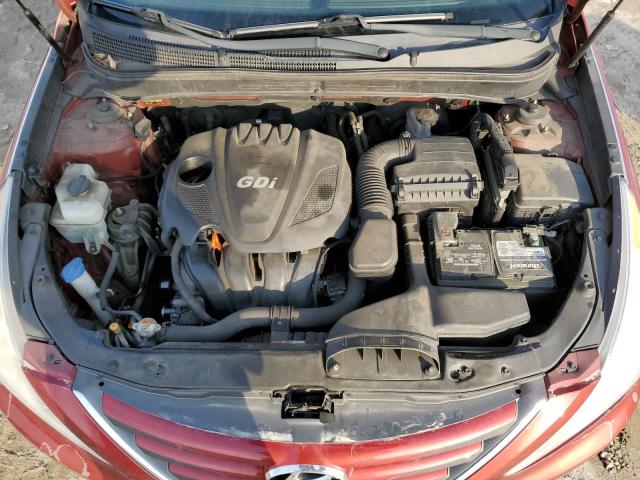 5NPEB4AC9EH938332 - 2014 HYUNDAI SONATA GLS RED photo 11