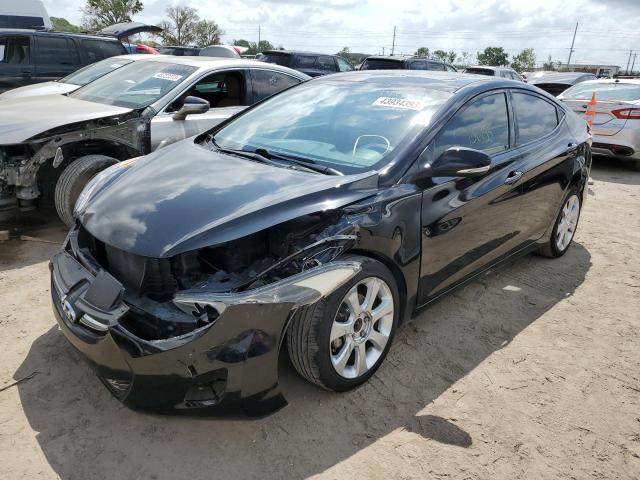 KMHDH4AE3DU748148 - 2013 HYUNDAI ELANTRA GLS BLACK photo 1