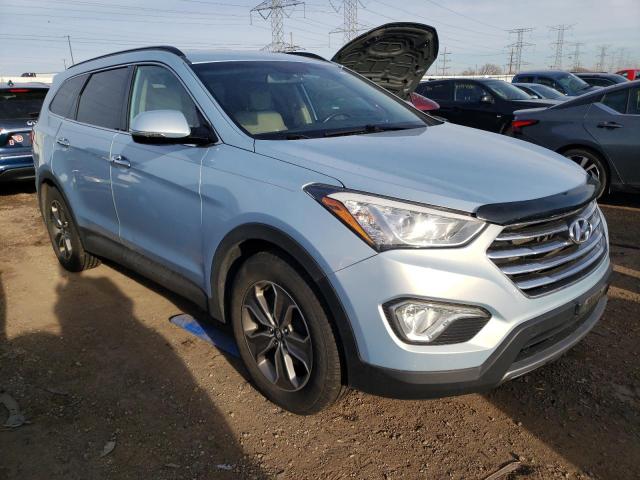 KM8SN4HF9DU001667 - 2013 HYUNDAI SANTA FE GLS BLUE photo 4