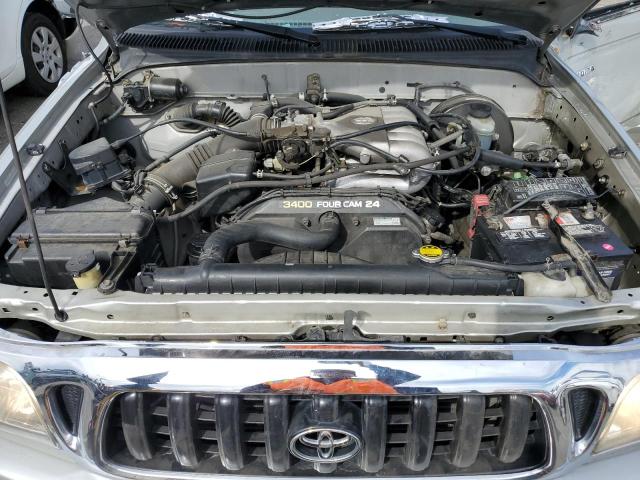 5TEGN92N52Z012192 - 2002 TOYOTA TACOMA DOUBLE CAB PRERUNNER SILVER photo 11