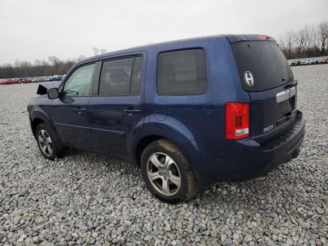 5FNYF4H45DB033888 - 2013 HONDA PILOT EX BLUE photo 2