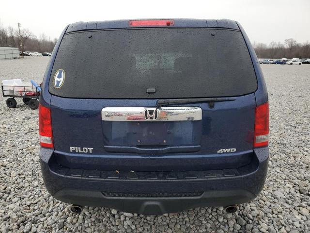 5FNYF4H45DB033888 - 2013 HONDA PILOT EX BLUE photo 6