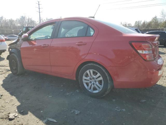1G1JA5SH8H4144071 - 2017 CHEVROLET SONIC LS RED photo 2