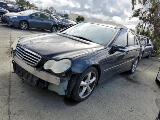 WDBRF40J45F588283 - 2005 MERCEDES-BENZ C 230K SPORT SEDAN BLACK photo 1