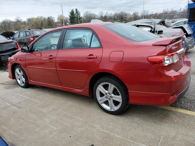 5YFBU4EE4DP183519 - 2013 TOYOTA COROLLA BASE RED photo 2