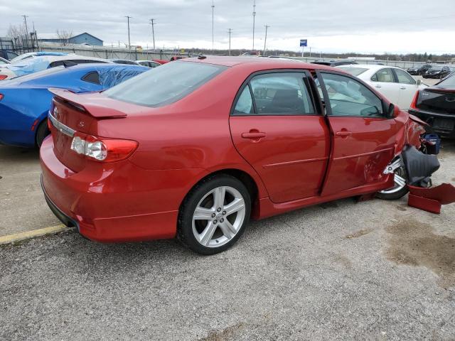 5YFBU4EE4DP183519 - 2013 TOYOTA COROLLA BASE RED photo 3