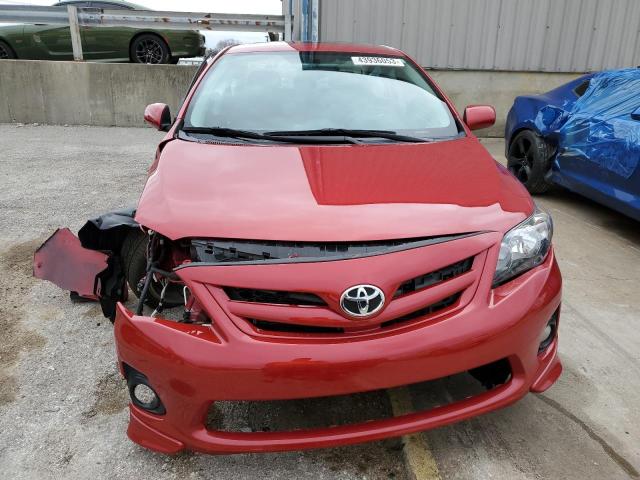 5YFBU4EE4DP183519 - 2013 TOYOTA COROLLA BASE RED photo 5