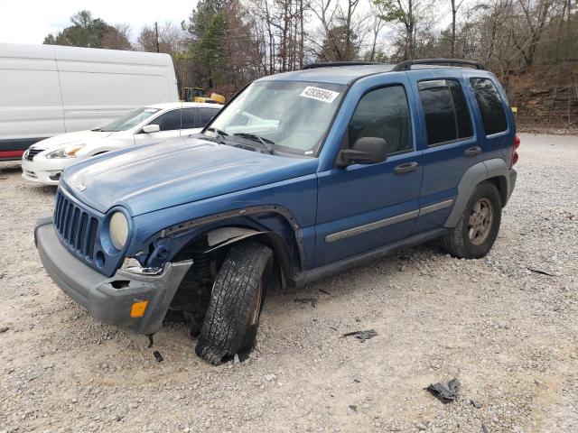 1J4GK48K56W127476 - 2006 JEEP LIBERTY SPORT BLUE photo 1