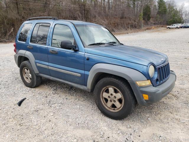 1J4GK48K56W127476 - 2006 JEEP LIBERTY SPORT BLUE photo 4