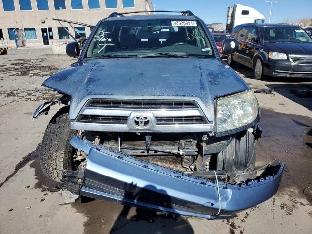 JTEBU14RX50072757 - 2005 TOYOTA 4RUNNER SR5 BLUE photo 5