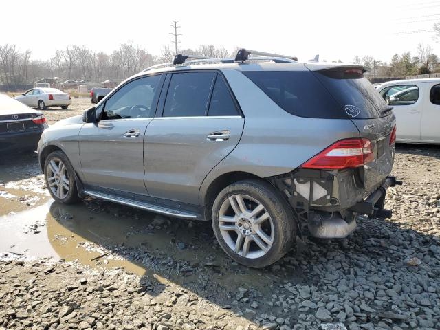 4JGDA5HB1FA586627 - 2015 MERCEDES-BENZ ML 350 4MATIC GRAY photo 2