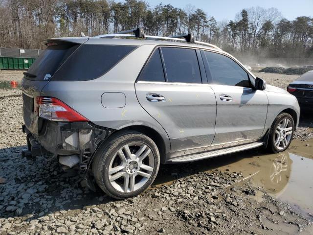 4JGDA5HB1FA586627 - 2015 MERCEDES-BENZ ML 350 4MATIC GRAY photo 3