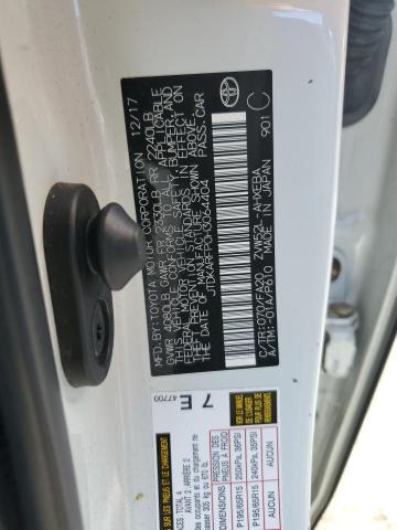 JTDKARFP0H3064404 - 2017 TOYOTA PRIUS PRIM WHITE photo 12