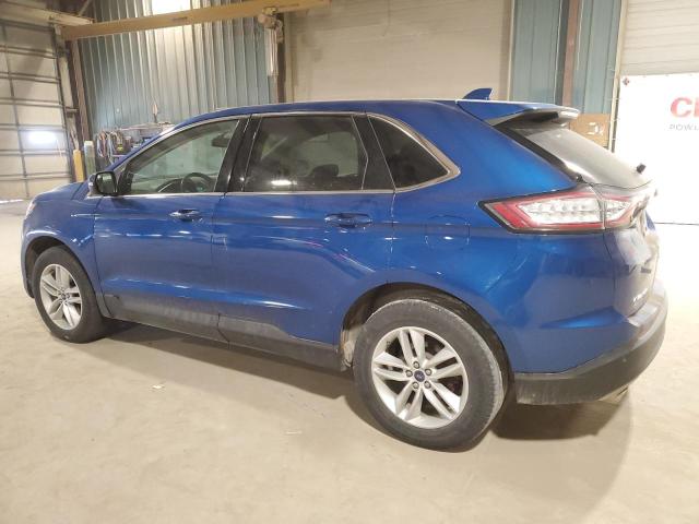 2FMPK3J87JBB12238 - 2018 FORD EDGE SEL BLUE photo 2