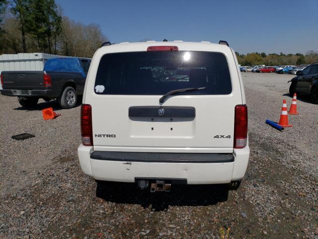 1D8GU28K28W211442 - 2008 DODGE NITRO SXT WHITE photo 6