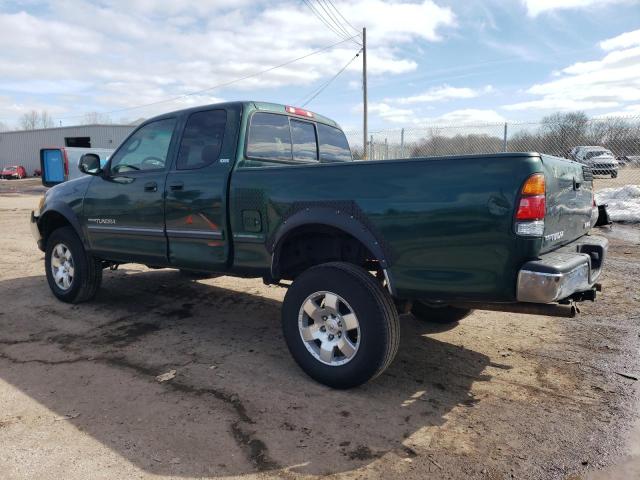 5TBBT4418YS004096 - 2000 TOYOTA TUNDRA ACCESS CAB მწვანე ფოტო 2