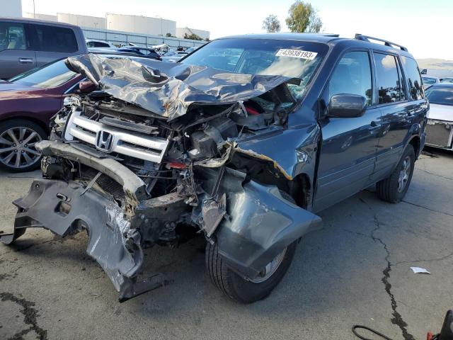 2HKYF18786H536974 - 2006 HONDA PILOT EX GRAY photo 1