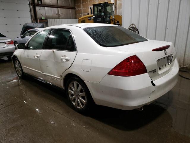 1HGCM66487A093421 - 2007 HONDA ACCORD SE WHITE photo 2