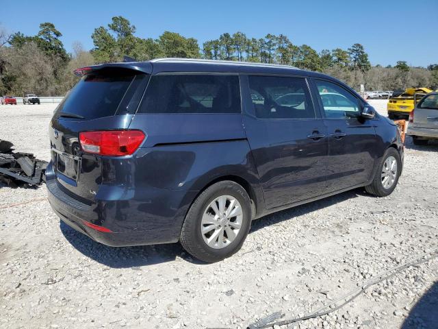 KNDMB5C18H6281308 - 2017 KIA SEDONA LX BLUE photo 3