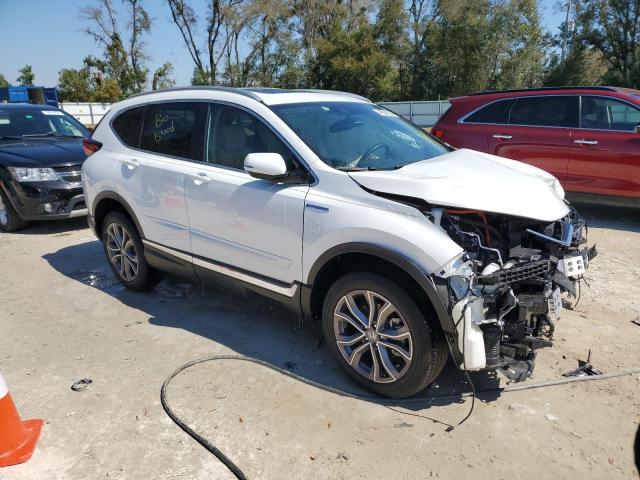 7FART6H93ME010795 - 2021 HONDA CR-V TOURING WHITE photo 4