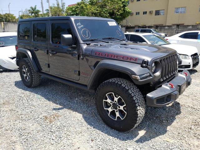 1C4HJXFN5MW819259 - 2021 JEEP WRANGLER RUBICON GRAY photo 1