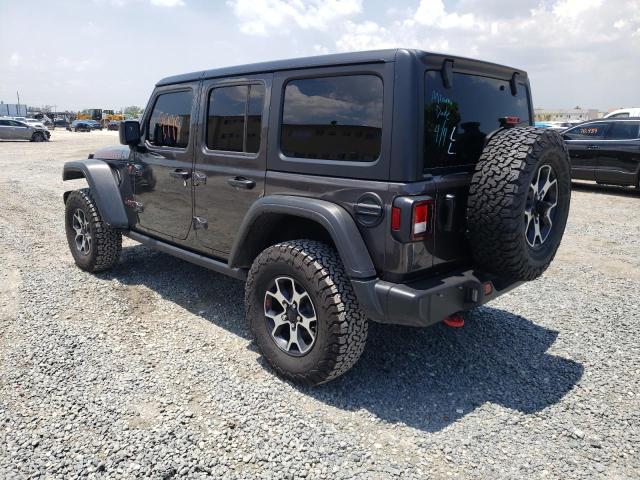 1C4HJXFN5MW819259 - 2021 JEEP WRANGLER RUBICON GRAY photo 3