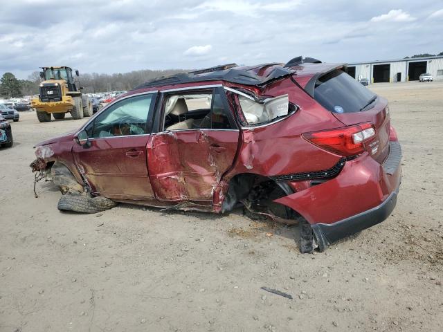 4S4BSANC8H3311001 - 2017 SUBARU OUTBACK 2.5I LIMITED RED photo 2