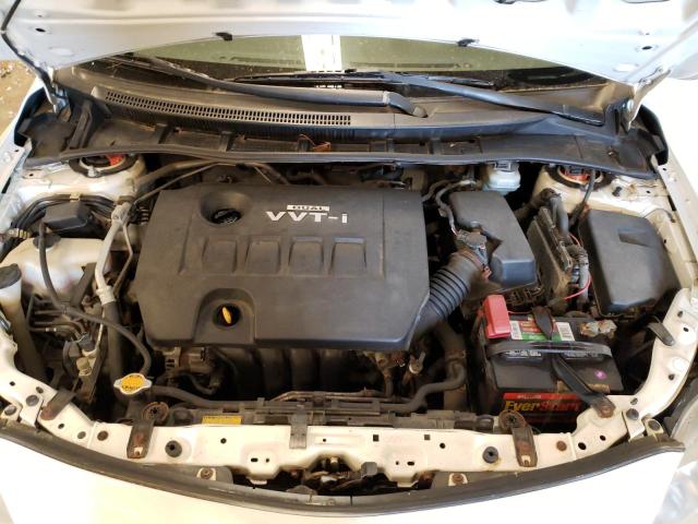 JTDBU4EE2AJ076114 - 2010 TOYOTA COROLLA BASE WHITE photo 11