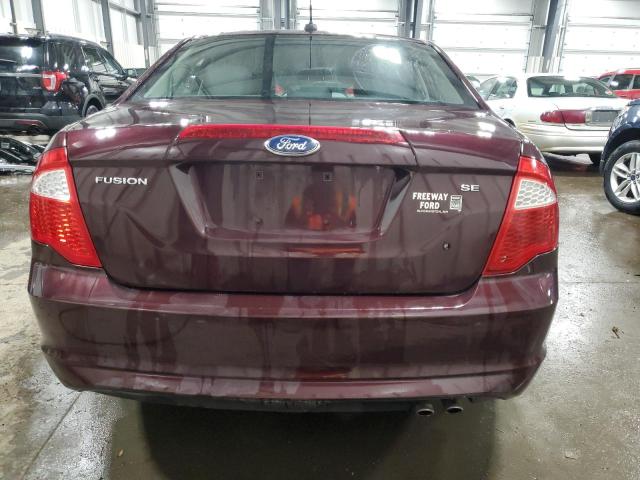 3FAHP0HA1BR160036 - 2011 FORD FUSION SE MAROON photo 6