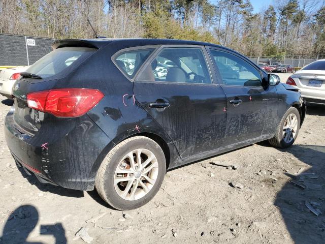 KNAFU5A26B5379441 - 2011 KIA FORTE EX BLACK photo 3