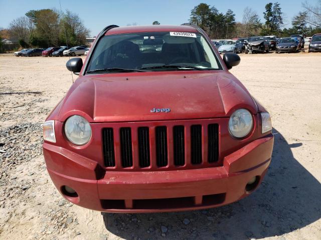 1J8FT47W87D359708 - 2007 JEEP COMPASS RED photo 5