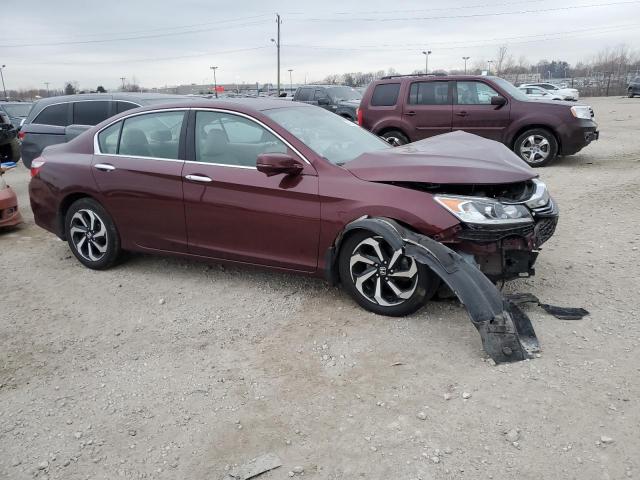 1HGCR2F81HA016534 - 2017 HONDA ACCORD EXL BURGUNDY photo 4