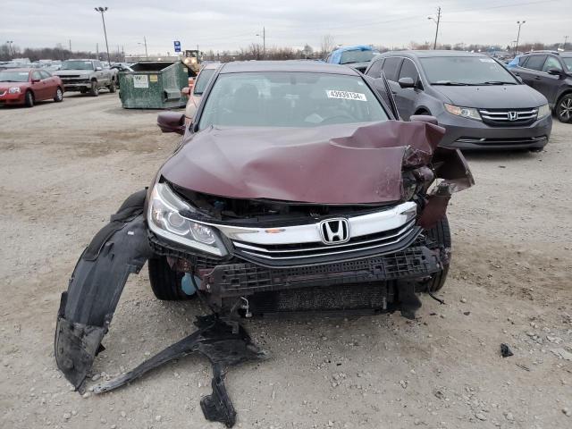 1HGCR2F81HA016534 - 2017 HONDA ACCORD EXL BURGUNDY photo 5